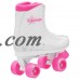 Roller Star 350 Girls' Quad Skates, White/Pink   554076069